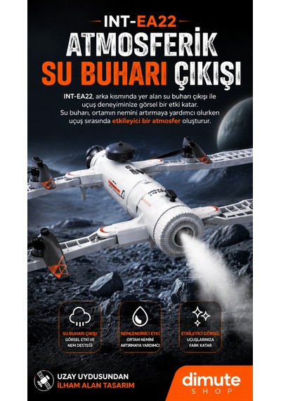 Katlanabilir 4k Kamera Drone Wifi Fpv, 360 Takla, Işık Sensörü Int-ae22