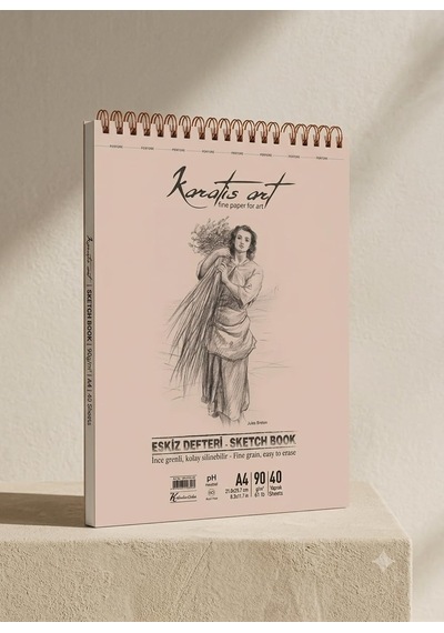 Karatis Art Keskin C. Eskiz Defteri A4 90 Gr. 40 Yp.