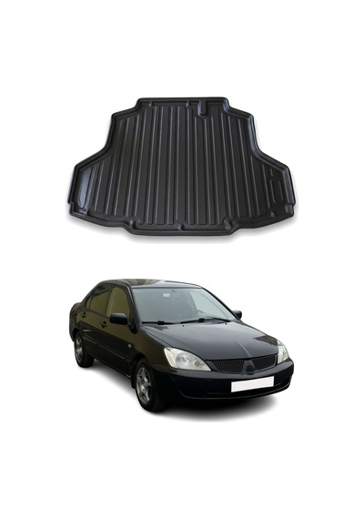 Mitsubishi Lancer Sedan 2004-2006 Arası Uyumlu Araca Özel Kauçuk Tpe Bagaj Havuzu Siyah