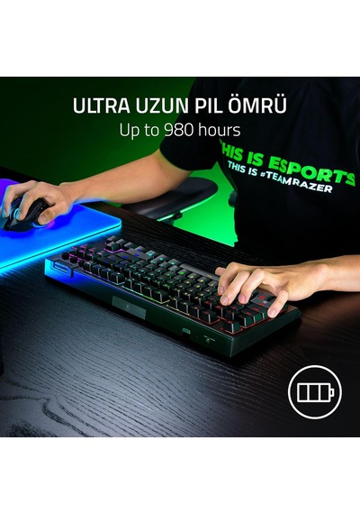 Razer Blackwidow V4 Tenkeyless Hyperspeed Turuncu Dokunsal Anaht