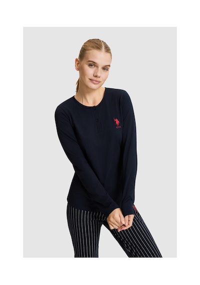 U.S. Polo Assn. Kadın Lacivert Pijama Takımı 50333657-vr033