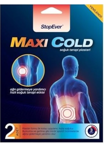 Stopever Maxi Cold Jel Bant Şişlik, Spor Yaralanmaları İçin Hızlı Soğutma, Uzun Süreli Etki 4lü