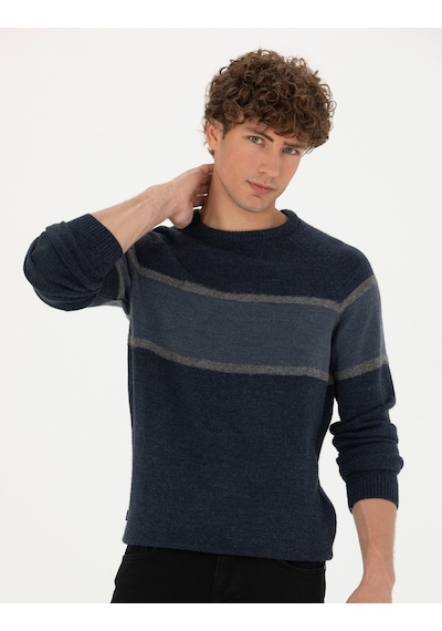 Pierre Cardin Erkek Lacivert Triko Kazak 50278026-vr033 Lacivert