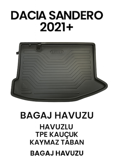 Dacia Sandero 2021+ 3d Bagaj Havuzu Premium
