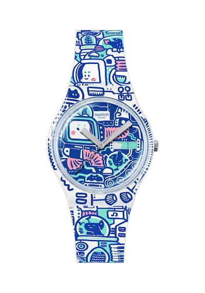 So28z702 Swatch 'bao Ho' B-bot Unisex Kol Saati Çok Renkli