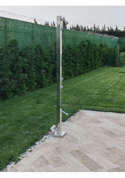Havuz Duşu 220cm - El Ve Ayak Durulama Fonksiyonlu Krom