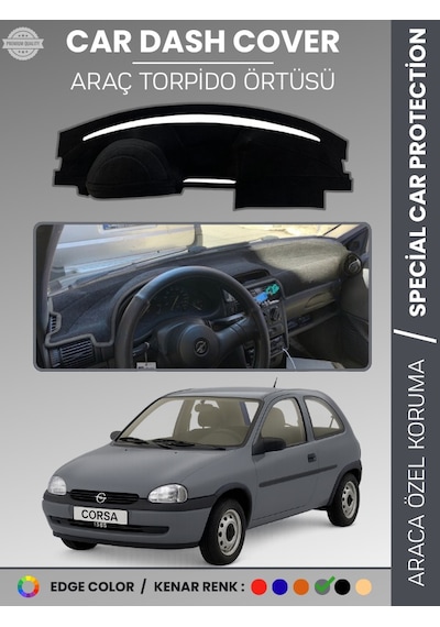 Opel Corsa B 1993-2000 Torpido Örtüsü Ön Göğüs Halı Torpido Koruma Birebir Uyum Kaymaz Özel Kesim - 658 Stiloto