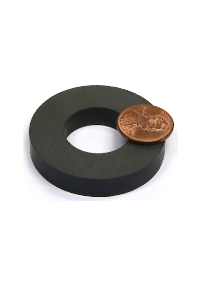 Dünya Magnet Mıknatıs, 80mm X D40mm X 15mm Güçlü Ferrit Kömür Seramik Halka Mıknatıs