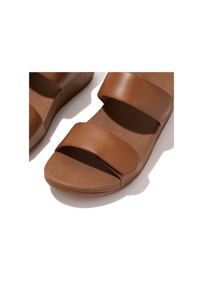 Roncato 592 Light Tan Terlik Kadın Diğer Fv6-090 / 592 Fitflop Lulu Adjustable Leather Slides Kızıl Kahve