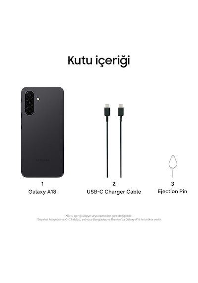Samsung Galaxy A18 LTE 4 GB 128 GB (Samsung Türkiye Garantili)