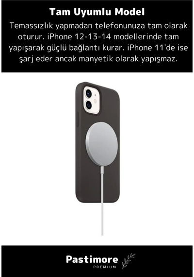Apple Uyumlu iOS Kablosuz Hızlı Şarj Aleti Wireless Charger Adaptörü