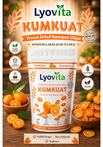 Kumkuat Dondurularak Kurutulmuş Freeze Dried 20 G