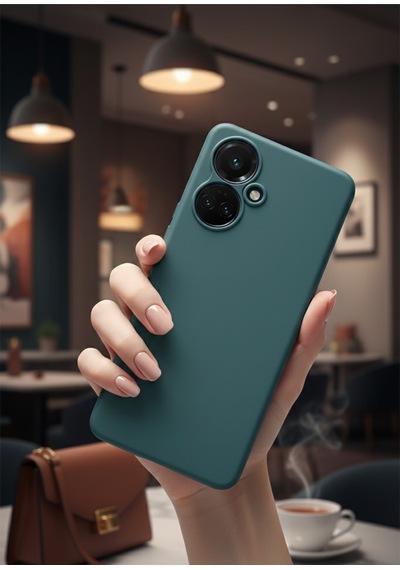 Tecno Spark 9 Pro Uyumlu İçi Kadife Kamera Korumalı Renkli Silikon Kılıf