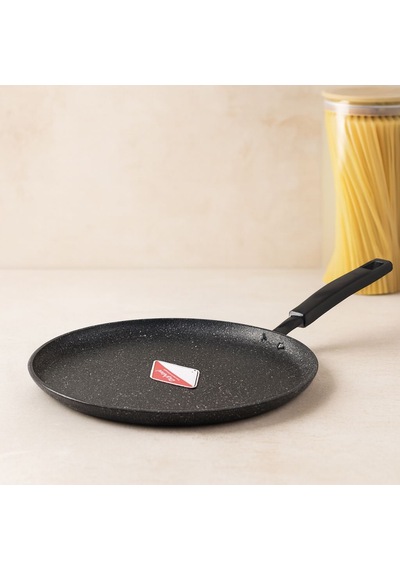 30 Cm Döküm Krep Tava Siyah