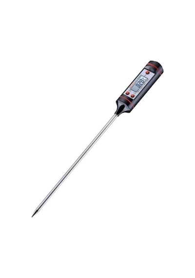 Dijital Yemek Gıda Mutfak Termometre Sıcaklık Ölçer Tp-101 Beyaz