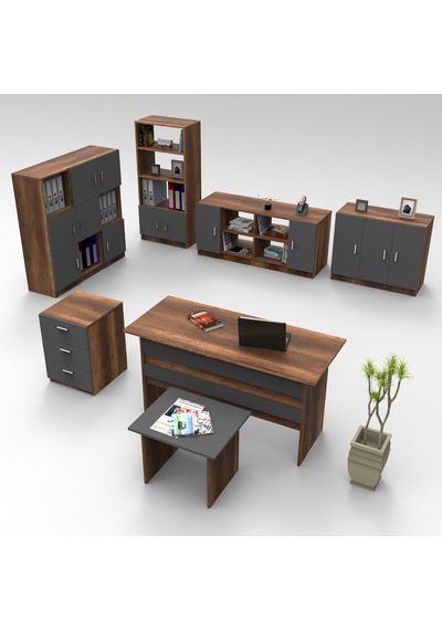 Robinhome Robin Home Verona Abcdefg Ofis Büro Masa Takımı Barok-Gri