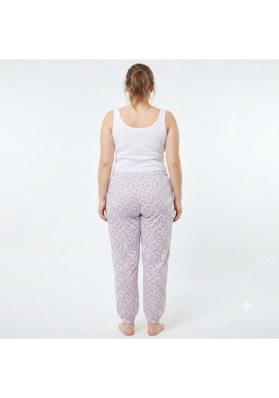 3 Adet Es Eyüp Selda Yazlık Büyük Beden Lastikli Anne Pijama Altı Çok Renkli