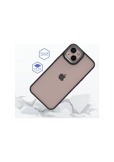Apple Uyumlu iPhone 13 Renkli Kenarli Parlak Flora Kilif 547924964