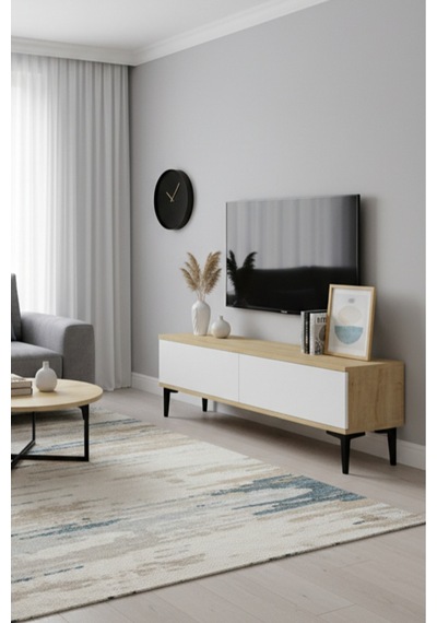 Tsa1299db Aplos Tv Stand, Tv Sehpası Safirmeşe-beyaz 120cm