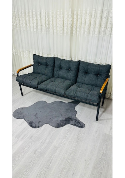 Madame Home Karanfil Balkon, Bahçe, Cafe - Metal Kanepe Koltuk Takımı 3 Lü Antrasit Madame Home Karanfil Balkon, Bahçe, Cafe - Metal Kanepe Koltuk Takımı 3 Lü Antrasit