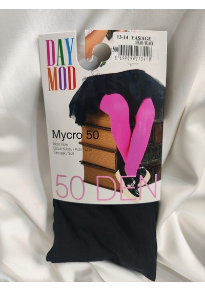 Day Mod Daymod Mycro 50 Den Mikrofiber Çocuk Külotlu Çorap Siyah