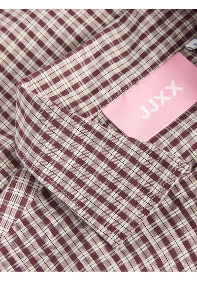 Jack & Jones Kadin Comfort Fit Uzun Kollu Gömlek - Asta - 12299780 Chocolate Truffle
