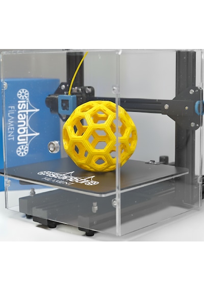 İstanbul Filament 3d Baskı Petg Filament Sarı Renk 1 Kg Ø 1,75mm 0,05 Mm Bambu Lab Uyumludur 1.75mm