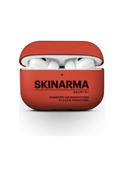 Skinarma Apple Uyumlu AirPods Pro 2 Deri Kılıf Turuncu