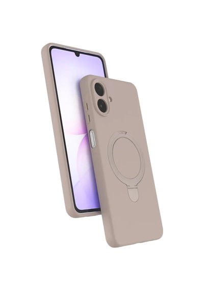Newface Samsung Galaxy A07 4g Regal Magsafe Standlı Kapak - Çöl Titanyum Bej