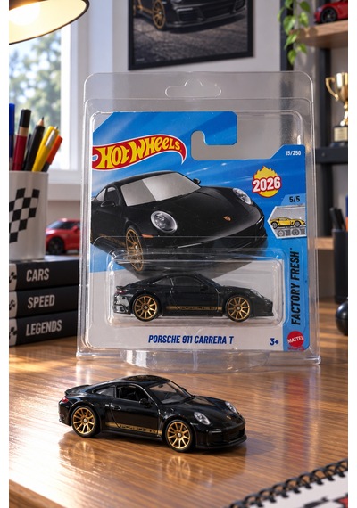 Hot Wheels Porsche 911 Carrera T Koruma Kabı Dahil Oyuncak Araba Çok Renkli