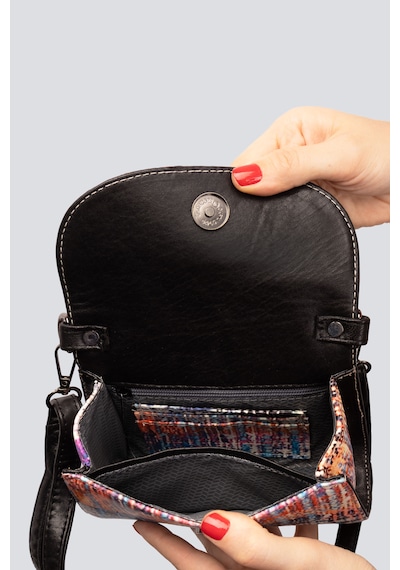 Westbag Kadın Hakiki Deri Kapaklı Omuz Çantası Kartlık Ve Anahtarlık Bölmeli Küçük Boy Çok Renkli