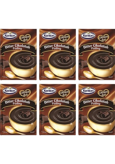 Kenton Puding Çikolata Aşkı Çikolatalı Bitter 100 gr 6'lı
