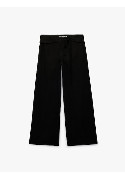 Koton Normal Bel Fermuarlı Cepli Bol Kalıp Denim Pantolon - Loose Straight Fit Jean Siyah 7wal40229md Koton Normal Bel Fermuarlı Cepli Bol Kalıp Denim Pantolon - Loose Straight Fit Jean Siyah 7wal40229md
