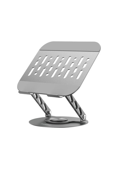 Lexroo Eh333 360 Derece Ayarlanabilir Metal Laptop Standı, Gri