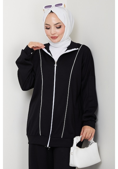 Bestenur Biyeli Oysho İkili Takım 1608 - Siyah Siyah