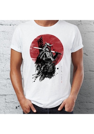 Noıssey Kırmızı Etiket Gala Erkek T Shirt Samuray Güneşi 10035 Siyah