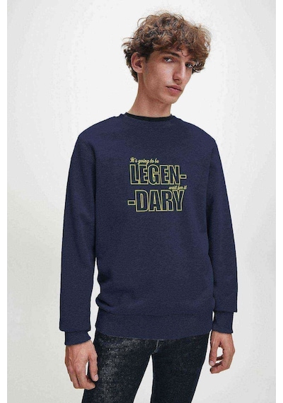 I Met Your Mother Legendary Camiseta Baskılı Indigo Erkek Sweat