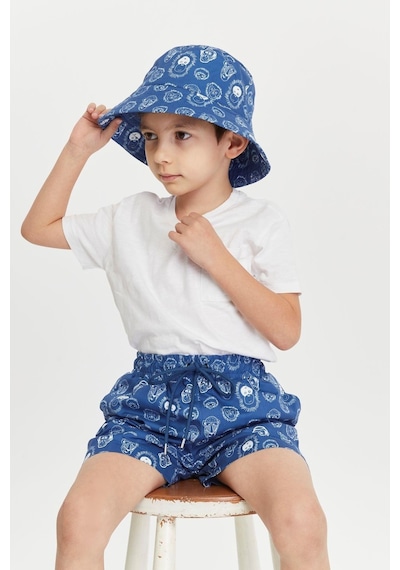 Benitto Kids Erkek Çocuk Desenli Bucket Şapka 7007-lacivert