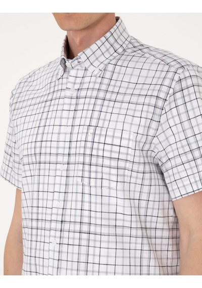 Pierre Cardin Erkek Gri Gömlek Kısa Kollu 50303387-vr024 Gri