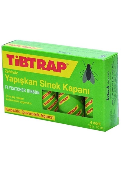 Tibtrap Yapışkan Sinek Kapanı 4 Lü Diğer