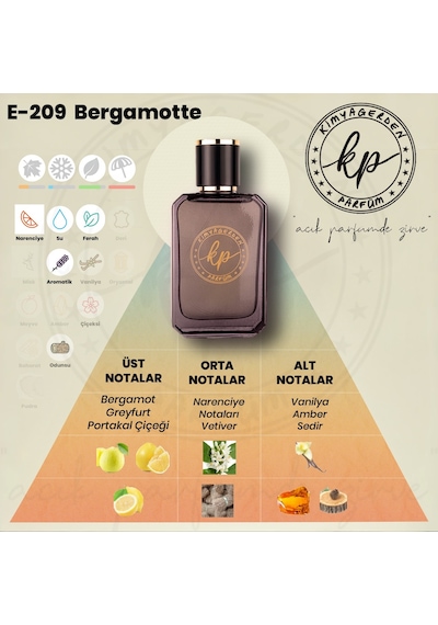 KP E-209 Erkek Parfüm EDP 50 ML