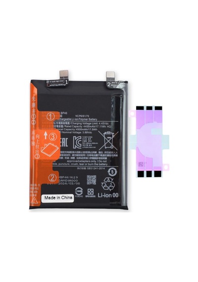 Xiaomi Mi 12 Bp46 Batarya Pil Telefon Bataryası Pil Bandı Yanında