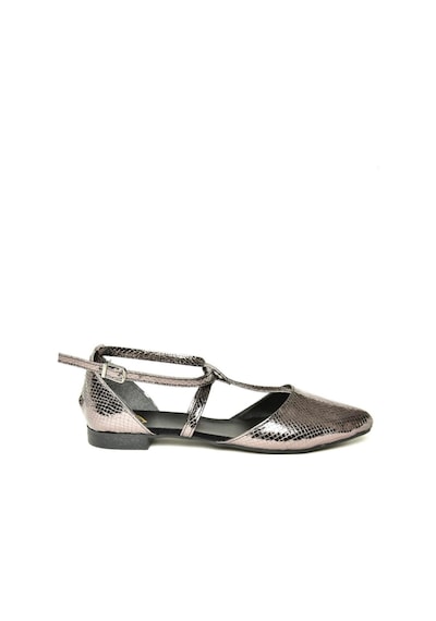 Fox Shoes Platin Kadın Babet D726537307 Platin