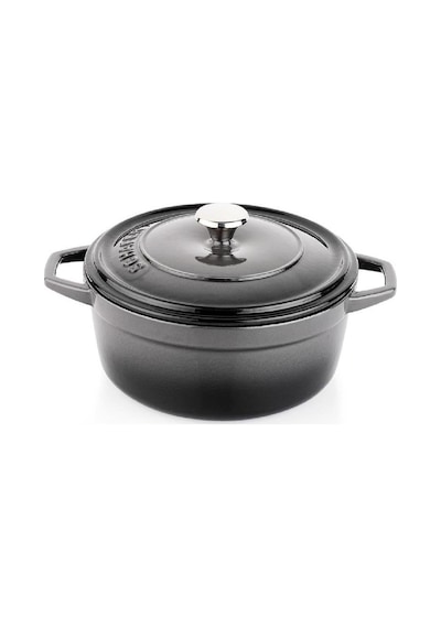 Schafer Guss Chef Döküm Derin Tencere 20cm-2 Parça-gri Gri