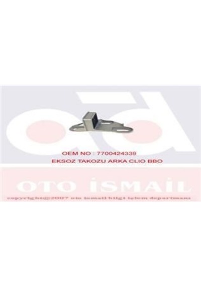 BODUROĞLU 1165 EGZOZ TAKOZU ARKA CLIO BBO  CLIO II  1.4 1.6 1.2