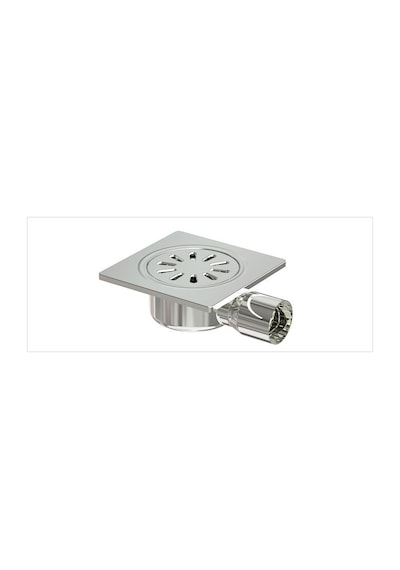 Komple Paslanmaz Premium Yer Sifonu / Süzgeci Yandan Çıkışlı 20*2