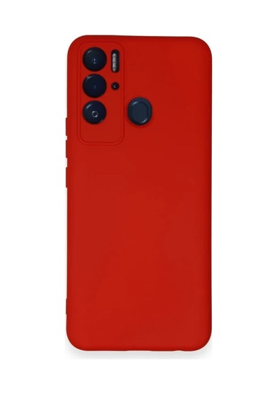 Tecno Pova Neo Kılıf Nano İçi Kadife Silikon - Kırmızı 0.2M-Çok Renkli