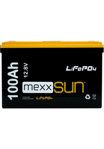 Mexxsun 12.8 Volt-100ah Lifepo4 Lityum Akü