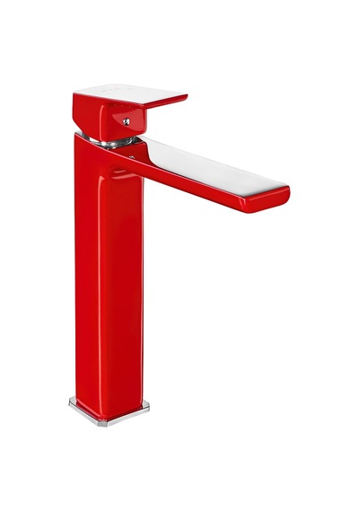 Eca Tiera Yüksek Tip Lavabo Bataryası Kırmızı 103388002
