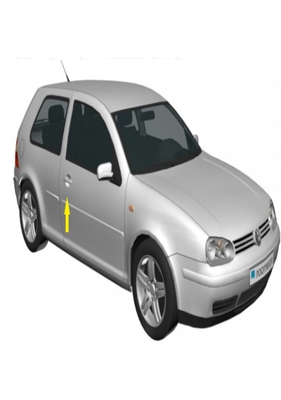 Volkswagen Golf 4 Uyumlu 1998-2004 Krom Kapı Kolu 2 Kapı Paslanmaz Çelik